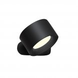 Wall Lights 360° Magnetic Ball Rotate LED Sconces USB Rechargeable Dimmable Touch Control Cordless Wall Mounted Reading Lamp For Bedside Home black shell