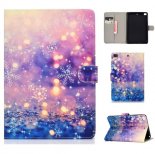 Wholesale Frront Snap Color Painted Smart Stay PU Cover Purple quicksand For iPad mini 1/2/3/4/5 Laptop Protective Case