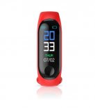 Wholesale Bluetooth Fitness Smart Wristband red M3 Color Screen Sports Wristwatch Bluetooth Bracelet Phone