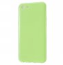 Abctay Cellphone Cover Glossy TPU Phone Case Anti-Dust Stain-proof Easy Install Screen Protector Fluorescent green For VIVO Y67/Y71