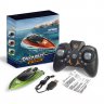 Mini Rc Boat 5km/h Radio Remote Controlled High Speed Ship With Led Light Palm-boat Summer Water Toy Pool Toys Models Gifts Green