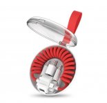 Abctay 3-in-1 Spring USB Cable for iPhone/Type-C/Android Fast Charging Data Transmission with Box red