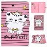 Wholesale Laptop Protective Case with Front Snap Color Painted Smart Stay Cover Crown cat For Samsung T580 PU