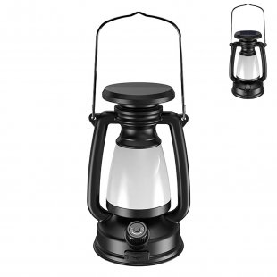 3W Portable Led Solar Camping Lights With Hooks 3 Lighting Modes Stepless Dimming TYPE-C Charging Hanging Tent Light Type B (solar charging)