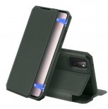 Wholesale Lite Magnetic Protective Case Bracket with Card Slot Leather Mobile Phone Cover dark green For Samsung NOTE 10