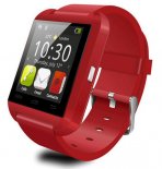 Wholesale Heart Rate Detection Health Tracker Red U8 Bluetooth Smart Watch Anti-lost Pedometer Stopwatch