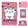 Wholesale PU Cover Crown cat Universal 10Inches Laptop Protective Case with Front Snap Cute Cartoon Color Painted